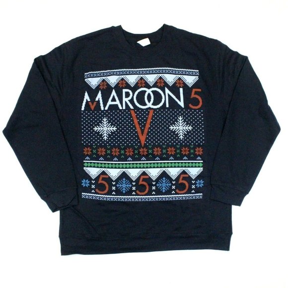 Maroon 5 Snowflake Tacky Ugly Christmas Sweater XL - Picture 1 of 5